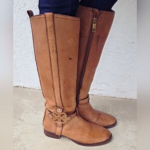 Tory Burch Amanda Riding tall Boots Leather Womens 7